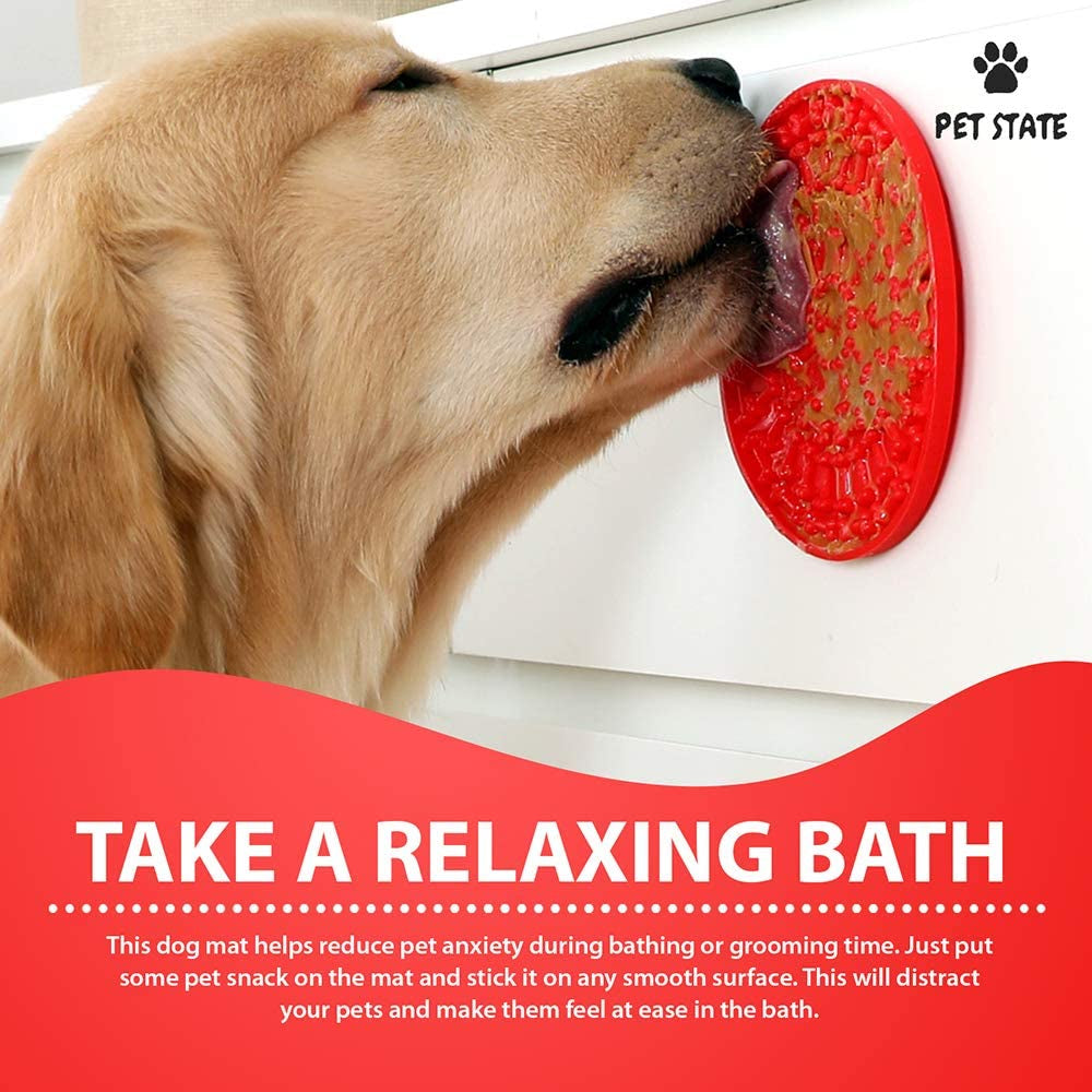 Ultimate Dog Lick Pad Set - 3 Pack Boredom & Anxiety Reliever for Bath Time with Strong Suction - Perfect for Peanut Butter Treats!