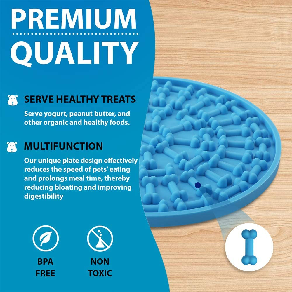 Ultimate Dog Lick Pad Set - 3 Pack Boredom & Anxiety Reliever for Bath Time with Strong Suction - Perfect for Peanut Butter Treats!