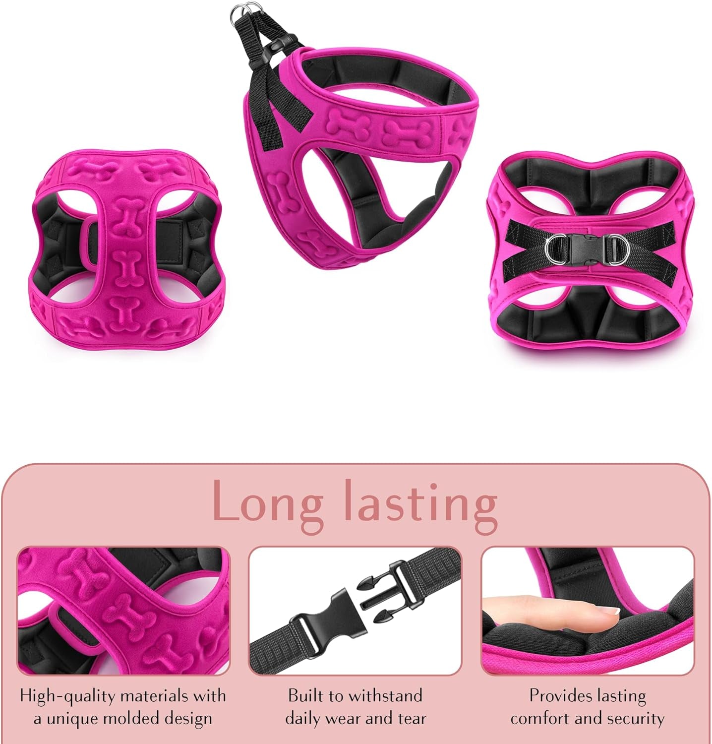 Say goodbye to pulling! 🐾 Discover our Comfort Fit Dog Harness - soft, padded, and adjustable for all sizes. Perfect for walks, jogs, and training your furry friend! 🐶❤️ #DogLovers #NoPullHarness #HappyPups