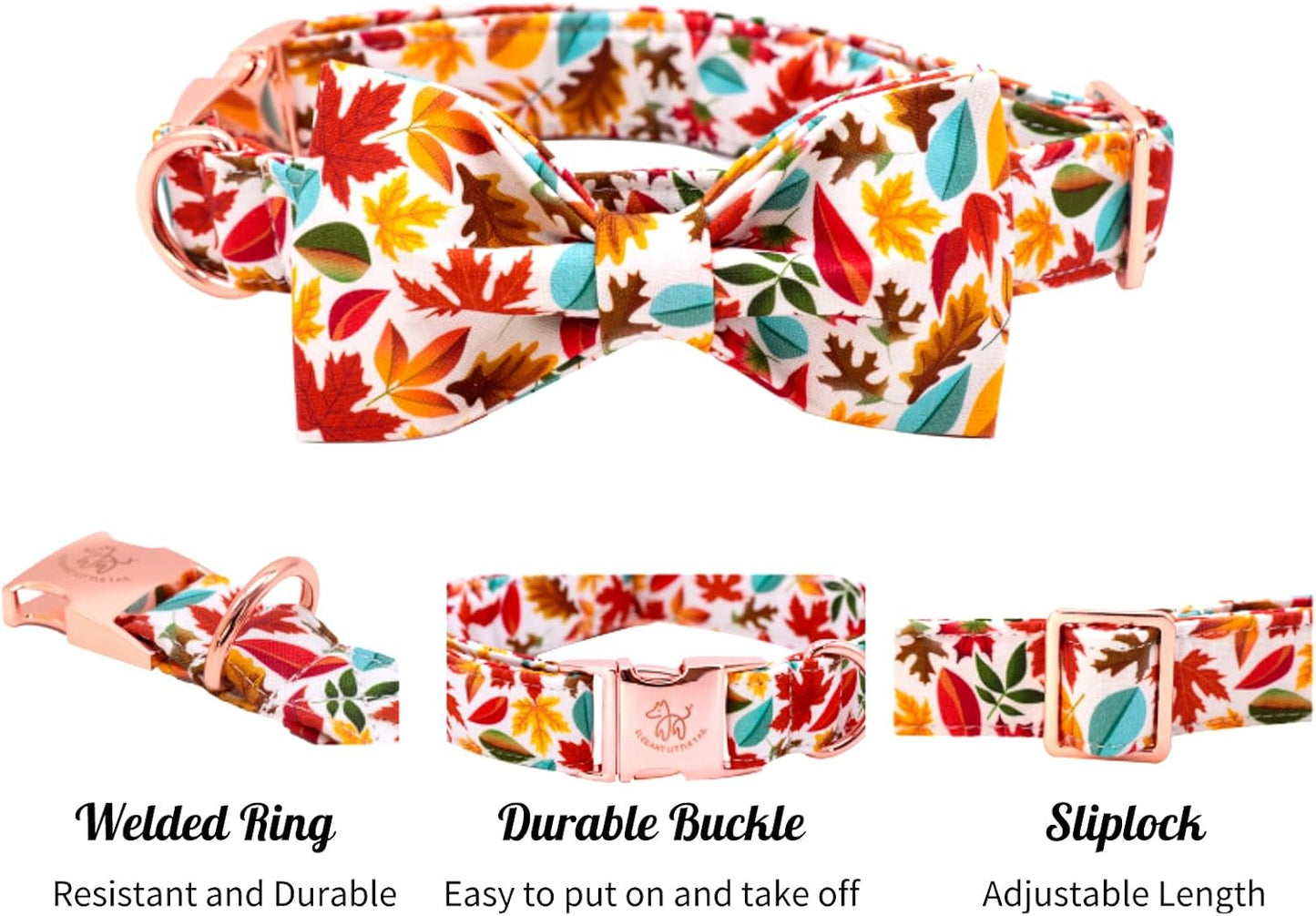 Stylish Fall Dog Collars with Bow Ties - Perfect for Your Furry Fashionista! ๐๐พ