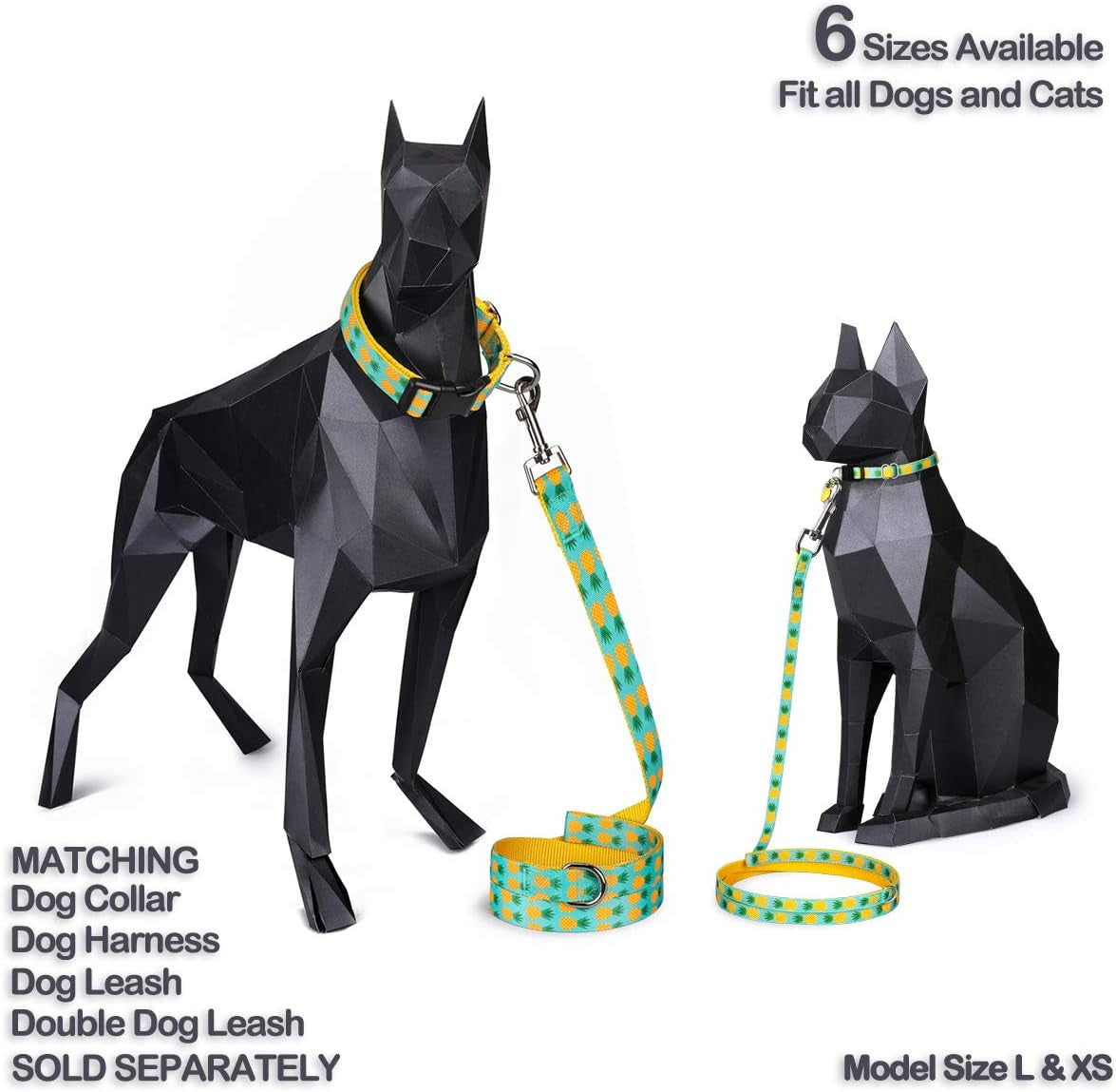 Tropical Vibes for Your Furry Friends! πΎπ΄ Stylish Cat & Dog Collars and Leashes for All Sizes! πΆπ»