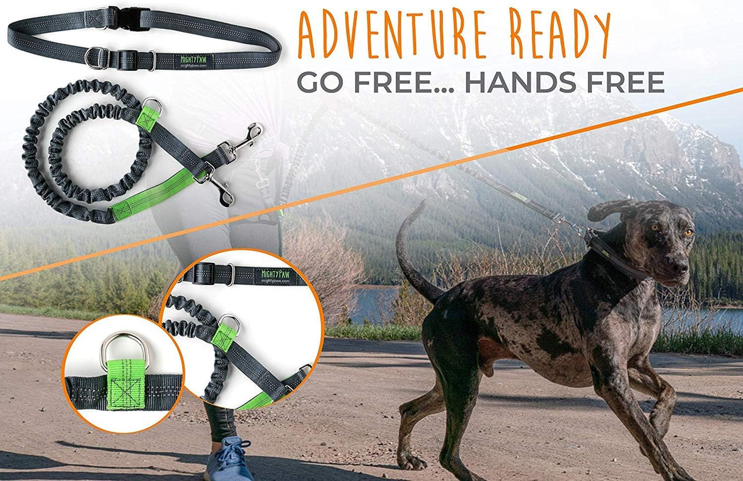 Say goodbye to tangled leashes! 🐾🚶♀️ Check out our Hands-Free Bungee Waist Leash for hassle-free dog walks with your furry friends! Perfect for all breeds and sizes! 💪🐶 #DogWalking #HandsFreeLeash