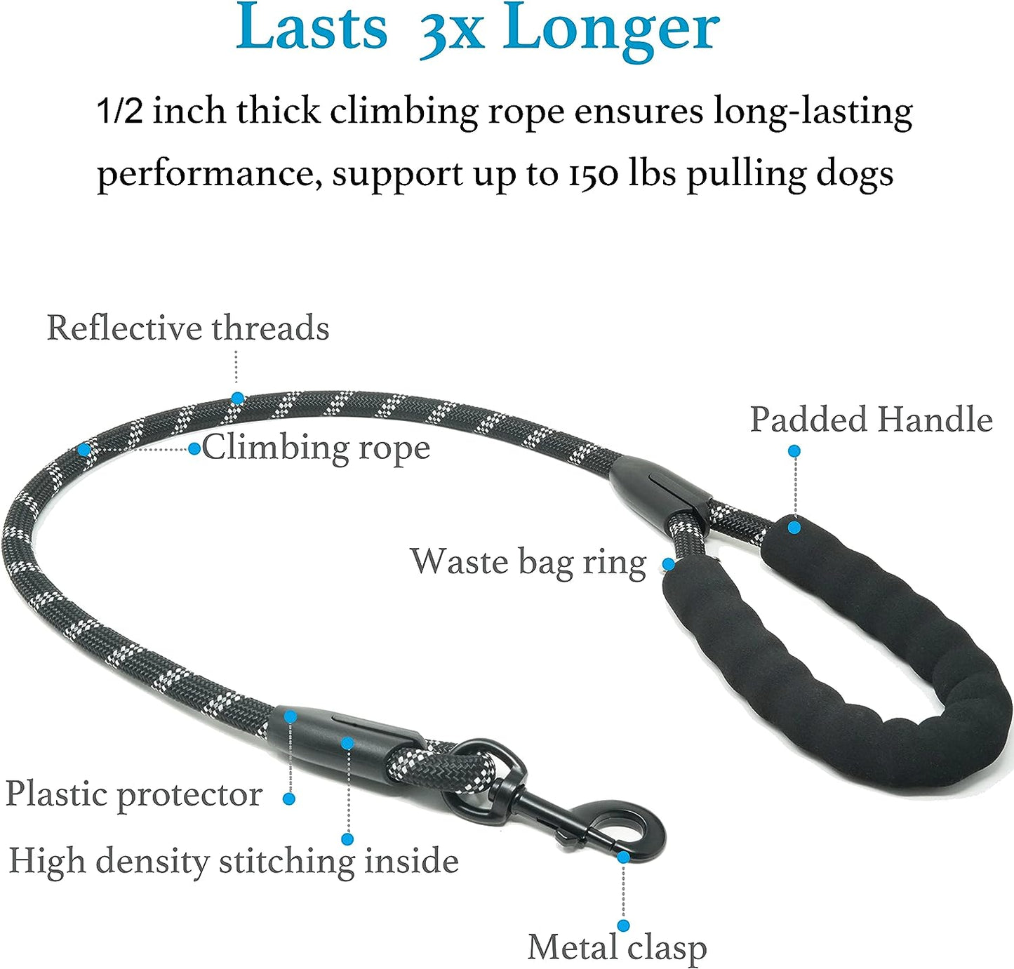 Walk Together, Untangled! 🐾✨ Introducing the Dual Dog Leash - 360° Swivel & Shock Absorbing Bungee for Stress-Free Strolls with Your Furry Duo! Perfect for Large Pups (25-150 Lbs) 🐶❤️ #DogLovers #PetParenting