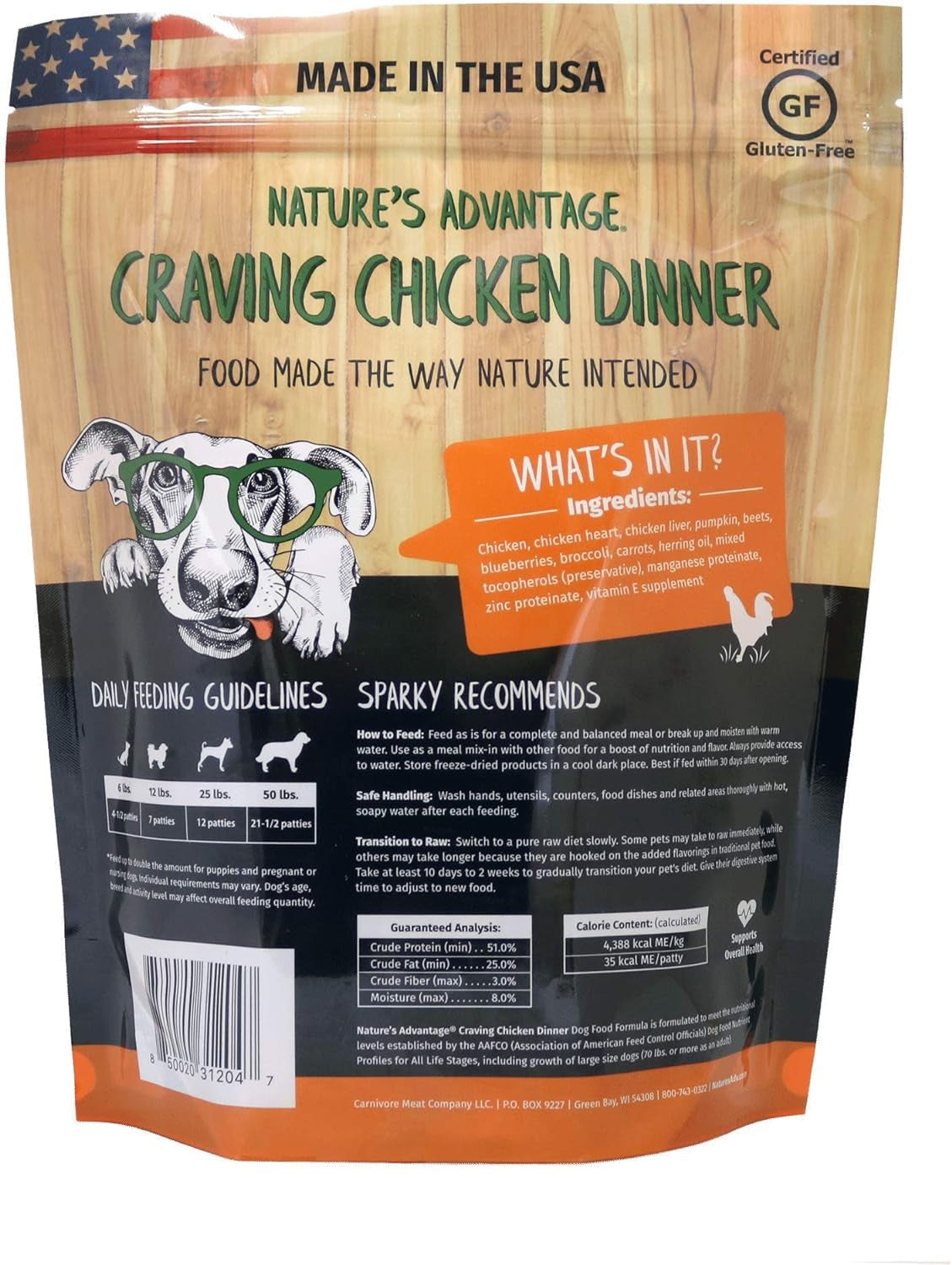 Nature'S Advantage Dog Food, Craving Chicken Dinner 14 Oz