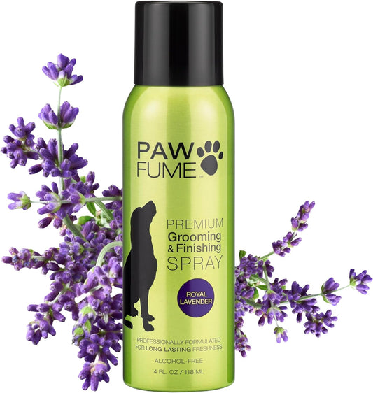 PAWFUME Royal Lavender Dog Detangler Grooming Spray, 1-Pack – Hypoallergenic and Alcohol-Free Formula for Moisturizing and Detangling – Professional Quality Coat and Fur Care for Dogs