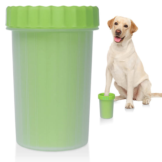 Dog Paw Washing Cup - 2 in 1 Green Foot Cleaner for Muddy Paws, Summer Pet Accessory and Equipment