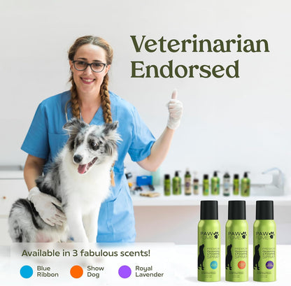 PAWFUME Royal Lavender Dog Detangler Grooming Spray, 1-Pack – Hypoallergenic and Alcohol-Free Formula for Moisturizing and Detangling – Professional Quality Coat and Fur Care for Dogs