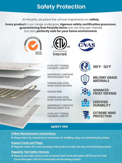 Heated Cat House for outside - Heated Outdoor Cat House Weatherproof - Cat Houses for Cats - Waterproof Cat Shelter