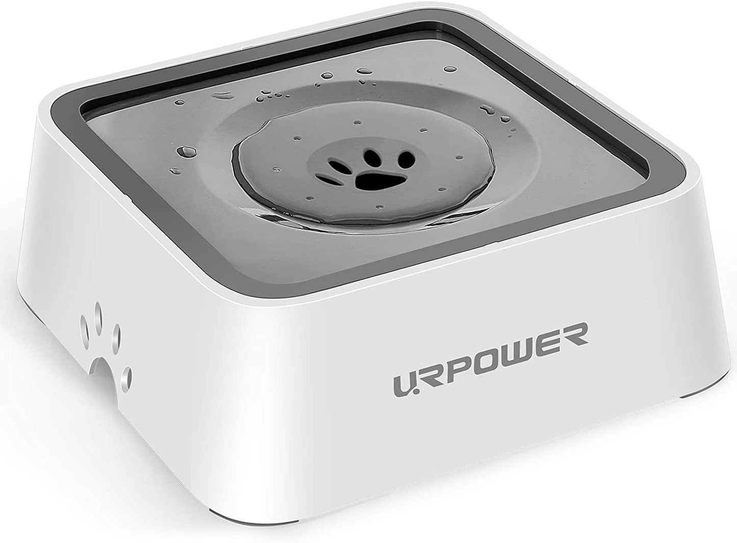 URPOWER 2.5L Dog Water Bowl 85Oz Large Capacity Dog Bowls No Spill Pet Water Dispenser for Messy Drinkers Splash Proof Slow Feeder Vehicle Carried Travel Bowl for Dogs, Cats &Pets