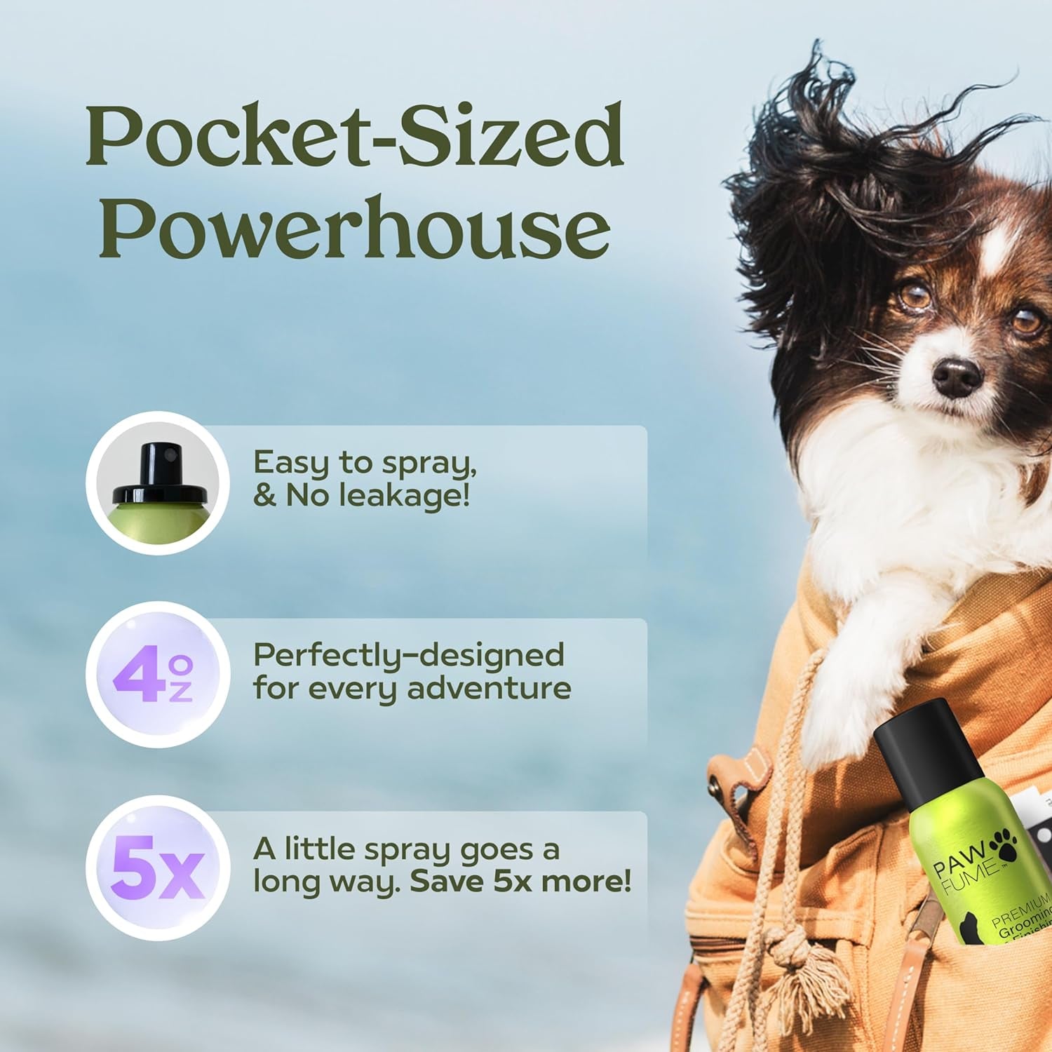 PAWFUME Royal Lavender Dog Detangler Grooming Spray, 1-Pack – Hypoallergenic and Alcohol-Free Formula for Moisturizing and Detangling – Professional Quality Coat and Fur Care for Dogs