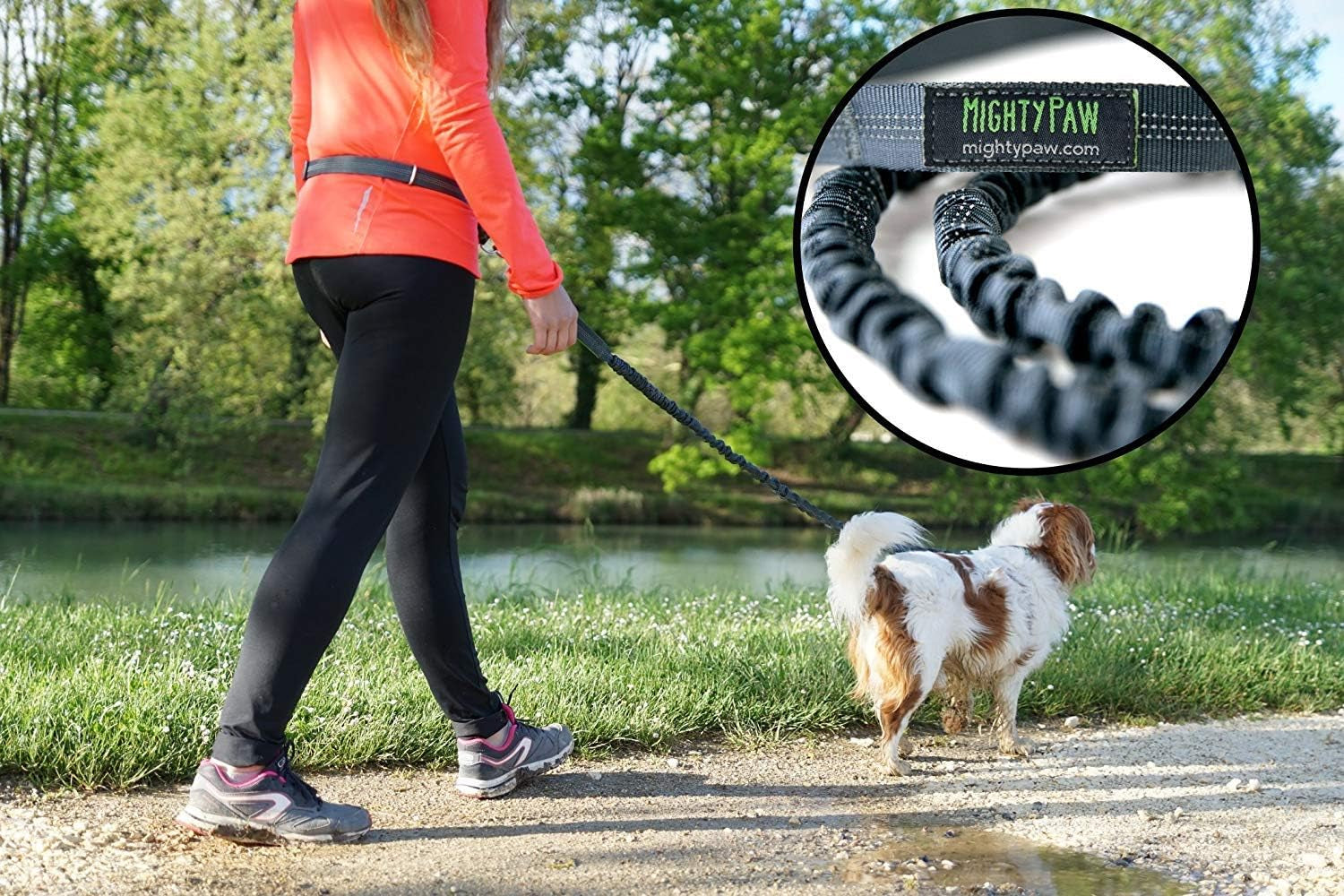 Say goodbye to tangled leashes! 🐾🚶‍♀️ Check out our Hands-Free Bungee Waist Leash for hassle-free dog walks with your furry friends! Perfect for all breeds and sizes! 💪🐶 #DogWalking #HandsFreeLeash