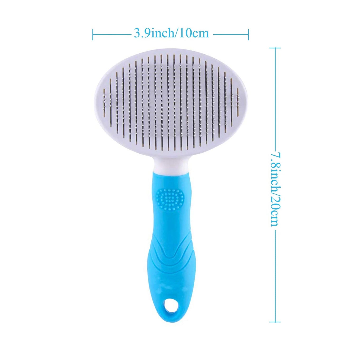 Cat and Dog Brush, Self Cleaning Deshedding Tool for Undercoat, Mats, Knots, Flakes - All Hair Lengths