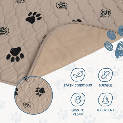 Mess? Paws-itively Gone! 🐾 Snag Our 2-Pack of Reusable Dog Pee Pads – Washable, Waterproof & Whelping-Approved!🐶💧 Sizes: 16.5x19.5 Inches with Rounded Corners for Furry Comfort!✨