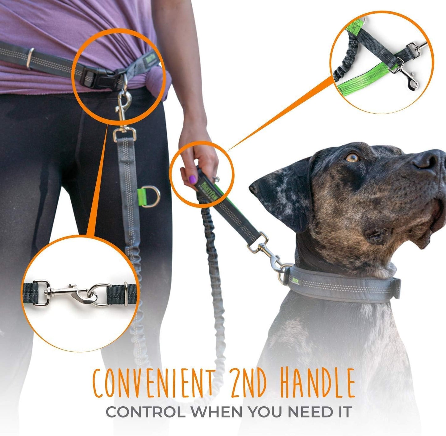 Say goodbye to tangled leashes! 🐾🚶‍♀️ Check out our Hands-Free Bungee Waist Leash for hassle-free dog walks with your furry friends! Perfect for all breeds and sizes! 💪🐶 #DogWalking #HandsFreeLeash